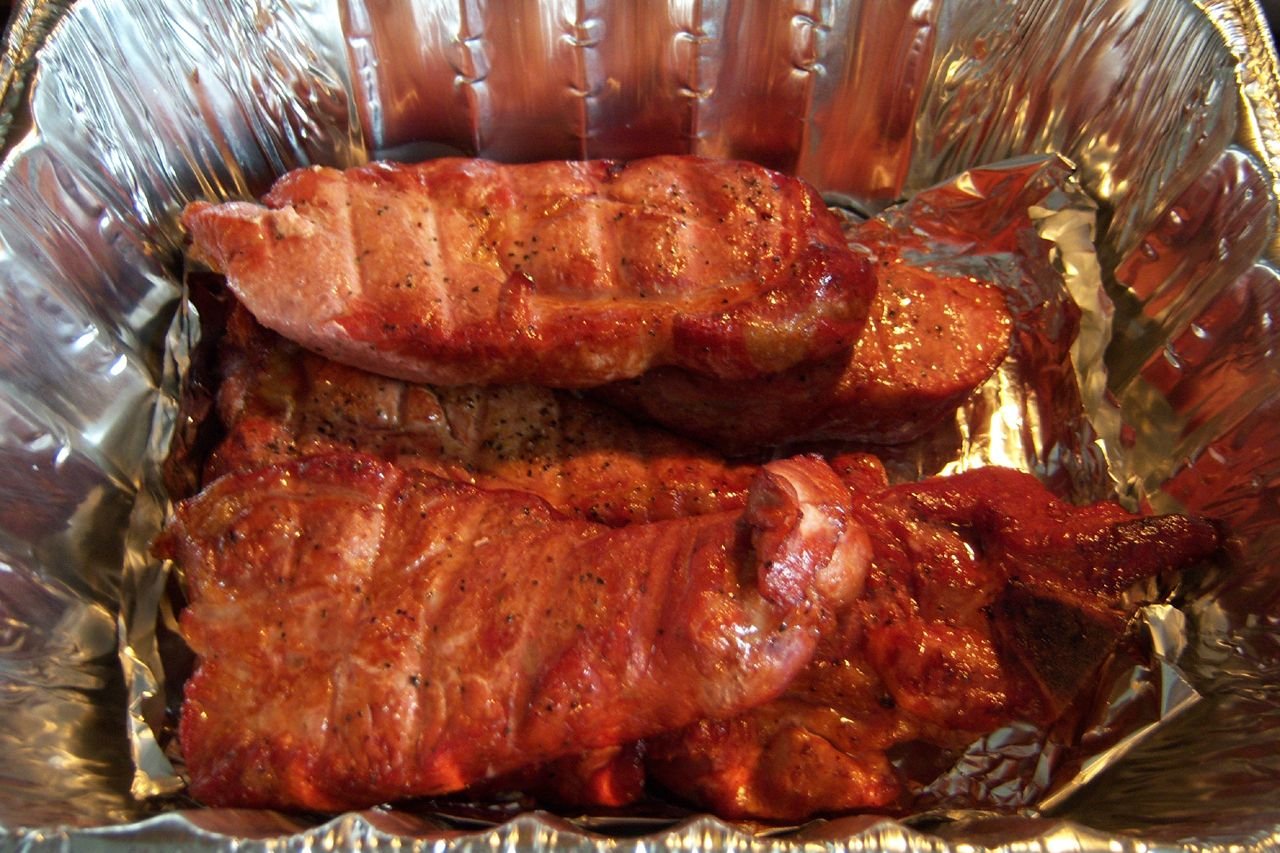 Smoked country style pork ribs